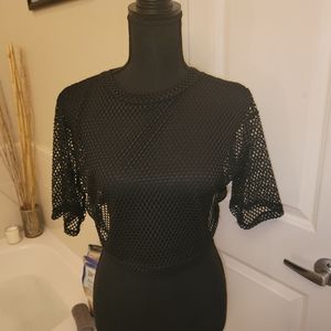 Cute mesh crop top (L)